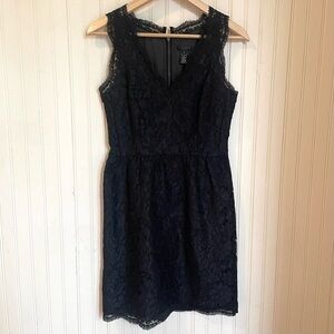 J. Crew Little Black Lace Cocktail Dress, size 0